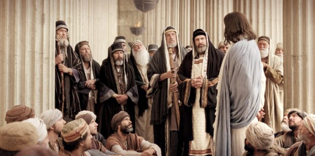 Jesus teaches pharasees